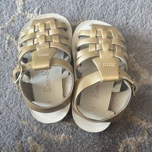 Gold fisherman sandals from Sun-San